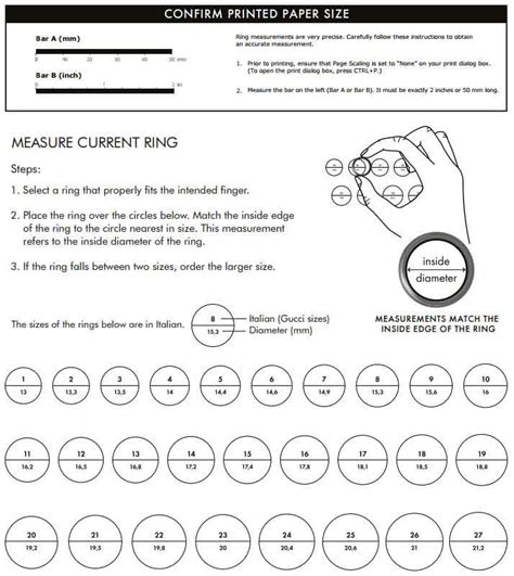 gucci ring size chart uk|gucci ring size guide.